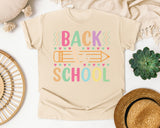 Back To School Pencil Pastel in Ivory Comfort Colors 1717 tee
