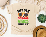 Middle School Vibes Only Sunglasses in Ivory Comfort Colors 1717 tee