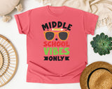Middle School Vibes Only Sunglasses in Watermelon Comfort Colors 1717 tee