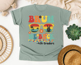 Bruh We Back 4th Graders Sunglasses in Bay Comfort Colors 1717 tee