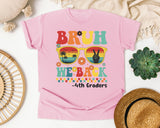 Bruh We Back 4th Graders Sunglasses in Blossom Comfort Colors 1717 tee