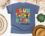 Bruh We Back 4th Graders Sunglasses in Blue Jean Comfort Colors 1717 tee