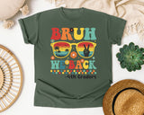 Bruh We Back 4th Graders Sunglasses in Moss Comfort Colors 1717 tee