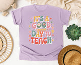 It's A Good Day To Teach Daisy in Orchid Comfort Colors 1717 tee