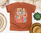 It's A Good Day To Teach Daisy in Yam Comfort Colors 1717 tee