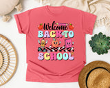 Welcome Back To School Characters in Watermelon Comfort Colors 1717 tee