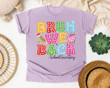 Bruh We Back School Secretary Bright in Orchid Comfort Colors 1717 tee