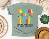 School Counselor Hands Full Heart Bright in Bay Comfort Colors 1717 tee