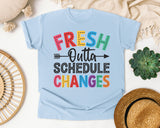 Fresh Outta Schedule Changes in Chambray Comfort Colors 1717 tee