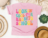 Lookin Cool For Back To School Retro in Blossom Comfort Colors 1717 tee
