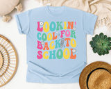 Lookin Cool For Back To School Retro in Chambray Comfort Colors 1717 tee
