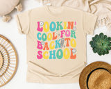 Lookin Cool For Back To School Retro in Ivory Comfort Colors 1717 tee