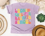 Lookin Cool For Back To School Retro in Orchid Comfort Colors 1717 tee