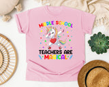 Middle School Teachers Are Magical Unicorn in Blossom Comfort Colors 1717 tee