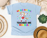 Middle School Teachers Are Magical Unicorn in Chambray Comfort Colors 1717 tee