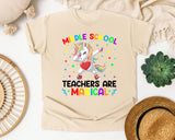 Middle School Teachers Are Magical Unicorn in Ivory Comfort Colors 1717 tee