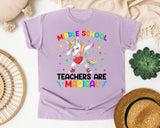 Middle School Teachers Are Magical Unicorn in Orchid Comfort Colors 1717 tee