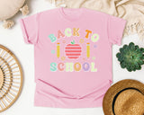 Back To School Apple Pencils Pastel in Blossom Comfort Colors 1717 tee