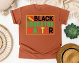 Black Educator Matter in Yam Comfort Colors 1717 tee