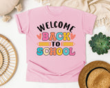 Welcome Back To School Pencils Hearts in Blossom Comfort Colors 1717 tee