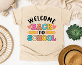 Welcome Back To School Pencils Hearts in Ivory Comfort Colors 1717 tee