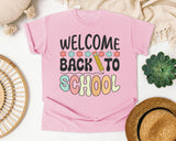 Welcome Back To School Flowers Pencil in Blossom Comfort Colors 1717 tee