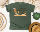 The Influence Of A Good Teacher Cannot Be Erased in Moss Comfort Colors 1717 tee