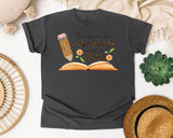 The Influence Of A Good Teacher Cannot Be Erased in Pepper Comfort Colors 1717 tee
