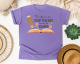 The Influence Of A Good Teacher Cannot Be Erased in Violet Comfort Colors 1717 tee
