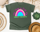 My Class Is Full Of Sweet Hearts in Moss Comfort Colors 1717 tee