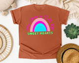 My Class Is Full Of Sweet Hearts in Yam Comfort Colors 1717 tee