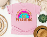 Beaching Not Teaching in Blossom Comfort Colors 1717 tee