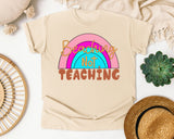 Beaching Not Teaching in Ivory Comfort Colors 1717 tee
