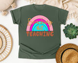 Beaching Not Teaching in Moss Comfort Colors 1717 tee