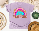 Beaching Not Teaching in Orchid Comfort Colors 1717 tee