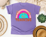 Beaching Not Teaching in Violet Comfort Colors 1717 tee