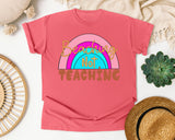 Beaching Not Teaching in Watermelon Comfort Colors 1717 tee