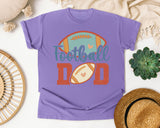 Football Dad Heart graphic tee in Violet