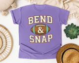 Bend And Snap Football graphic tee in Violet
