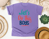 Lets Do This Boys graphic tee in Violet