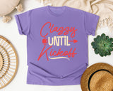 Classy Until Kickoff Coral graphic tee in Violet