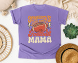 Somebodys Loud Mouth Football Mama graphic tee in Violet