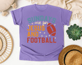 Sundays Are For Jesus And Football graphic tee in Violet