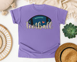 Football Script Simple graphic tee in Violet