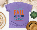 Its Not Fall Without Football graphic tee in Violet