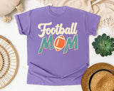 Football Mom Retro Bold graphic tee in Violet