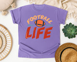 Football Life graphic tee in Violet