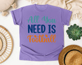 All You Need Is Football graphic tee in Violet
