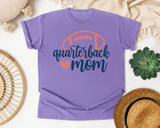 Quarterback Mom graphic tee in Violet