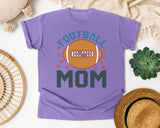 Football Mom Hearts graphic tee in Violet